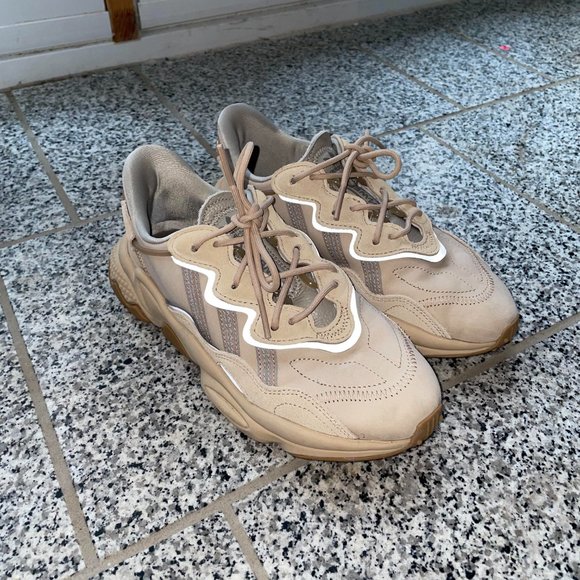 Adidas Ozweego Sneakers - Pale Nude / Light Brown / Solar Red - Picture 4 of 8